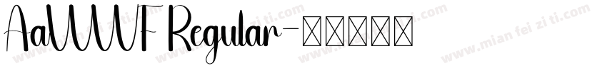 AaWWF Regular字体转换